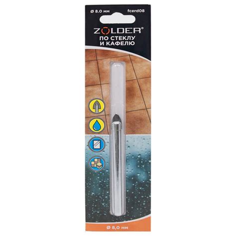 Сверло по стеклу и кафелю 8 мм ZOLDER fcerd08 - выгодная цена, отзывы ...