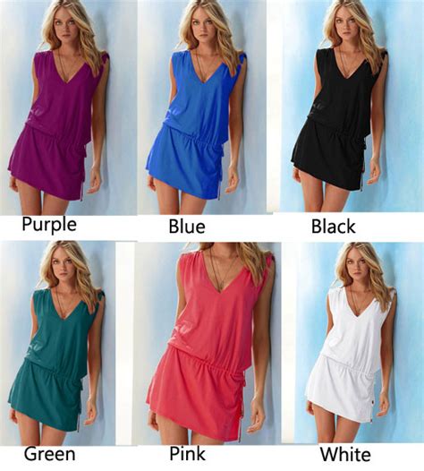 Sexy Beach Swimwear Bikini Cover Up Shirt Dress Fashion Dresses Clothing Apparel Bygoods