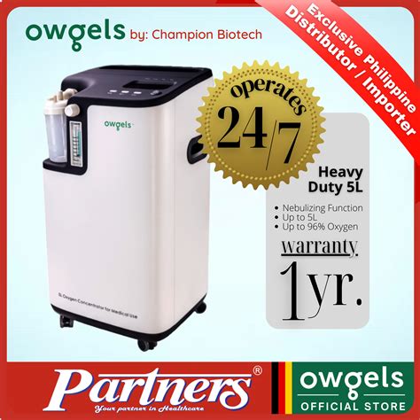 Owgels Oxygen Concentrator Heavy Duty 5l Model Oz 5 01two Lazada Ph