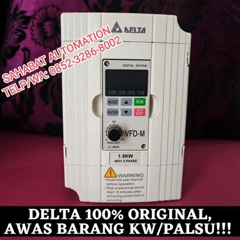 Jual Inverter Delta 1 5 KW 1 5KW 2HP 3Phase 380V DELTA VFD015M43B Delta