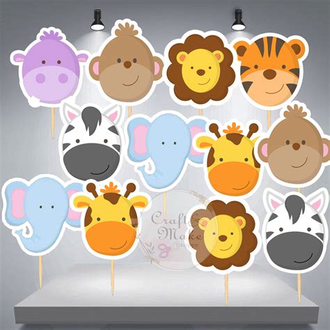 Safari Cake Topper Printable Ubicaciondepersonas Cdmx Gob Mx