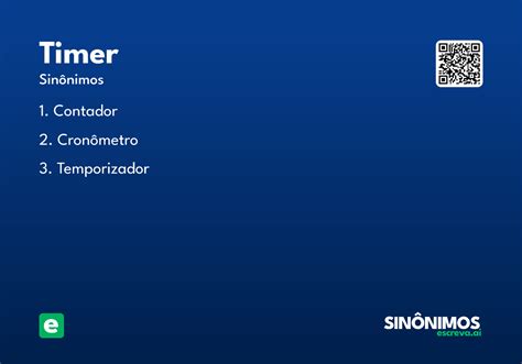 O Que Significa A Palavra Timer - Timer - Significado e Sinônimo - escreva.ai