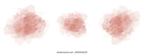 Set Nude Cosmetic Watercolor Brush Strokes Stock Vector Royalty Free Shutterstock