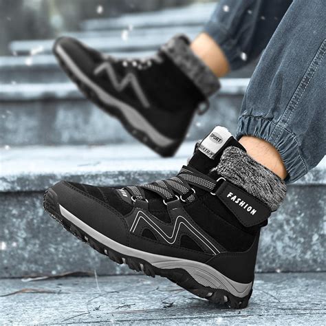 Купить Зимние ботинки, водонепроницаемые уличные мужские ботинки ...