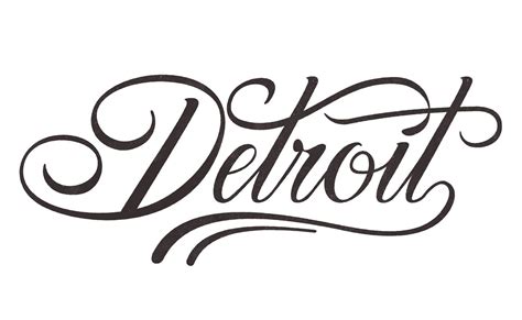 Detroit By Neil Tasker Typography Letters Graphic Design Typography