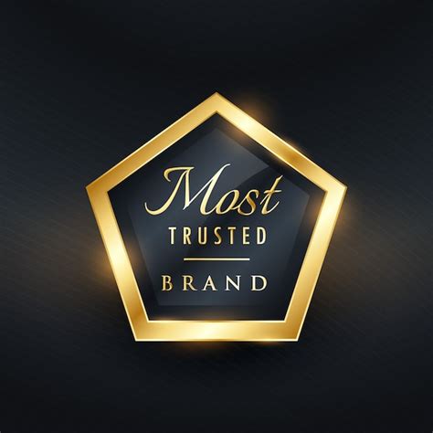 Free Vector | Most trusted luxury label