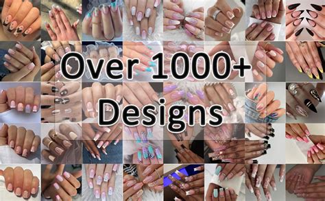 Amazon Baoyaalin Square Press On Nails Medium Long Nude French Tips White Fake Nails With