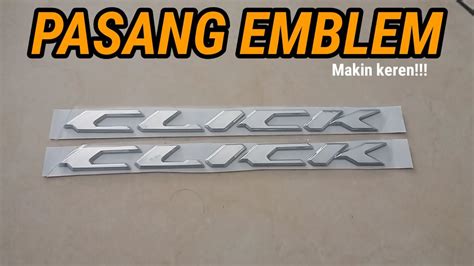 PASANG EMBLEM CLICK ORIGINAL THAILAND YouTube