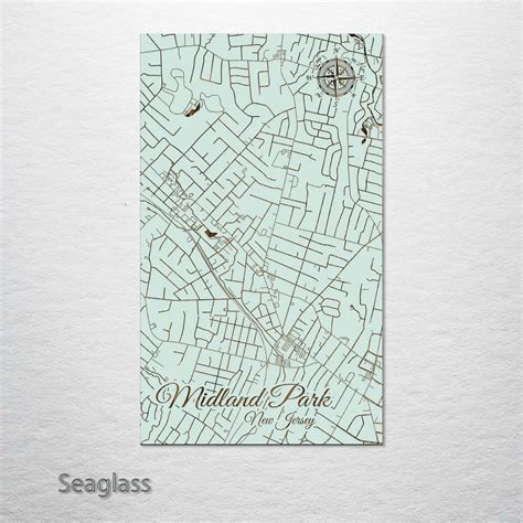 Midland Park New Jersey Street Map Fire And Pine