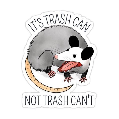 It S Trash Can Not Trash Can T Sticker For Sale By LK Designs In 2024