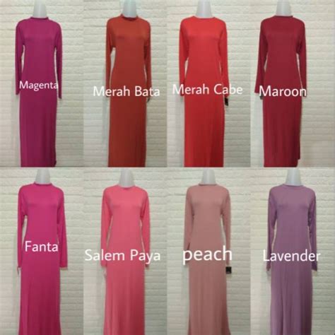 Jual Inner Dress Lengan Panjang Gamis Manset Lengan Panjang Spandek