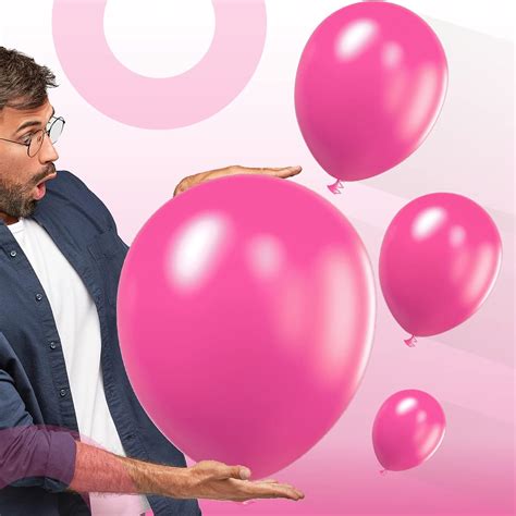 Partywoo Hot Pink Balloons Pcs Fuchsia Balloons Ubuy India