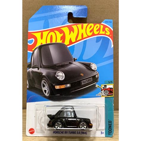 風火輪 Hot Wheels 保時捷 PORSCHE 911 TURBO 3 6 964 Q版 跑車 Q車 蝦皮購物