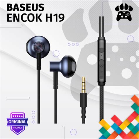 Jual Baseus Headset Handsfree Encok 3 5mm Wired Earphone Baseus Encok