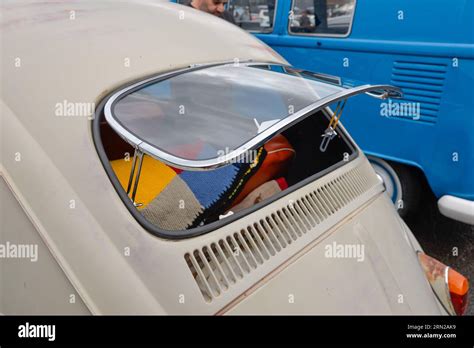 Volkswagen Vw Beetle Bone Cream White Vintage Retro Show Shine Day Out
