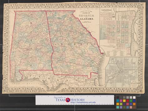 Alabama And Georgia Map With Cities - Fancie Shandeigh