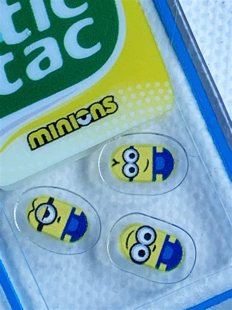 Tic Tacs Tic Tacs Minions Recycled Acrylic Shaker Keychains - Etsy Ireland