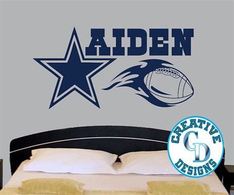 Dallas Cowboys Bedroom Painted Rooms | Custom Dallas Cowboys Inspired ...