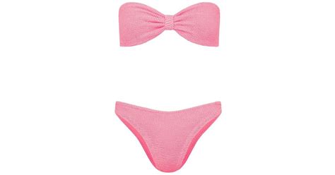 Hunza G Tina Bikini In Pink Lyst Uk