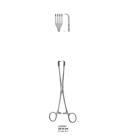 Czerny Uterine Tenaculum Forceps 21 Cm Relpro