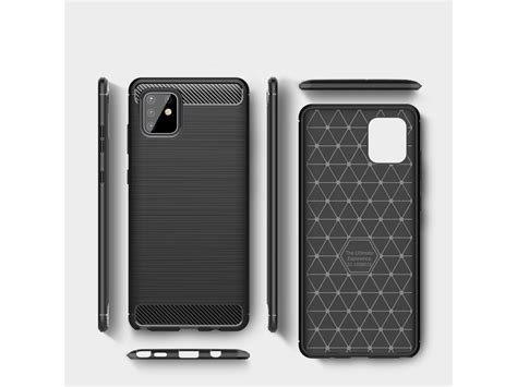 Samsung Galaxy Note10 Lite Carbon Gummi Hülle TPU Case schwarz online ...