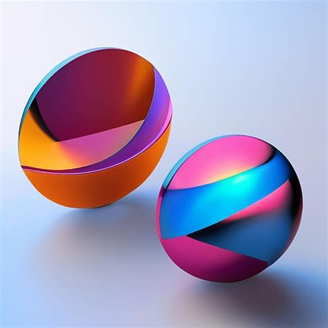 Premium Photo Holo Abstract D Shapes For Background With Ai Generative