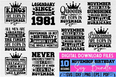 November Svg Bundle Graphic By Binasvgbundle Creative Fabrica