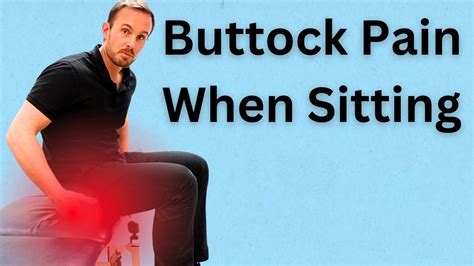 Stop Buttock Pain When Sitting With This Simple Home Exercise Youtube