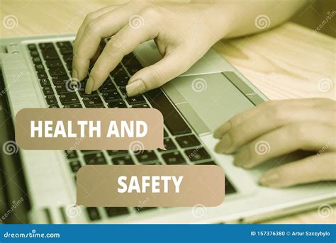 Handwriting Text Writing Health And Safety Concept Meaning Procedures