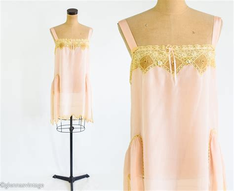 S Peach Silk Slip Lingerie S Pink Silk Lingerie Etsy