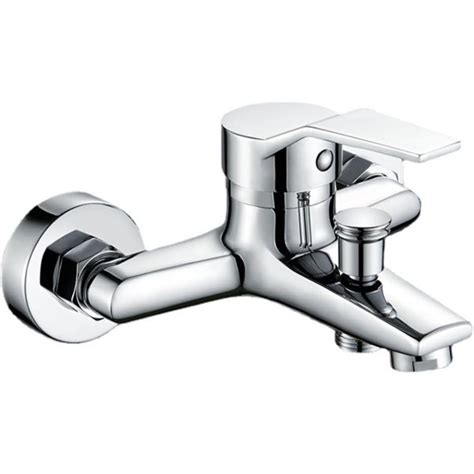 Belfry Bathroom Hot Cold Water Mixer Tap Zinc Alloy Basin Faucets Chrome Wall Mounted Hot Cold