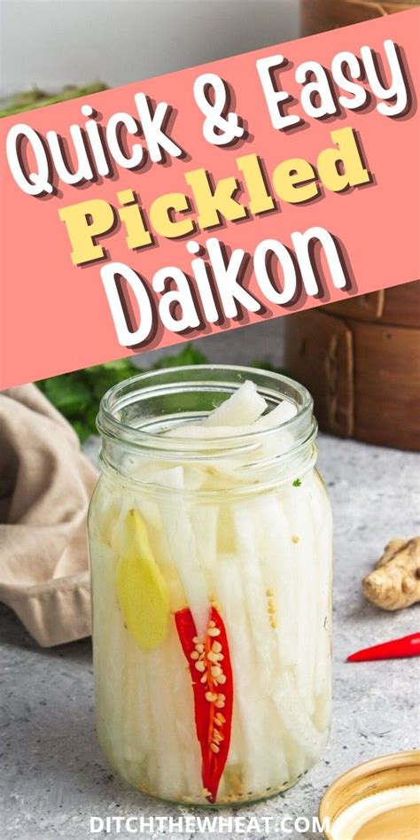 Quick Pickled Daikon Recipe In Condiment Recipes Daikon