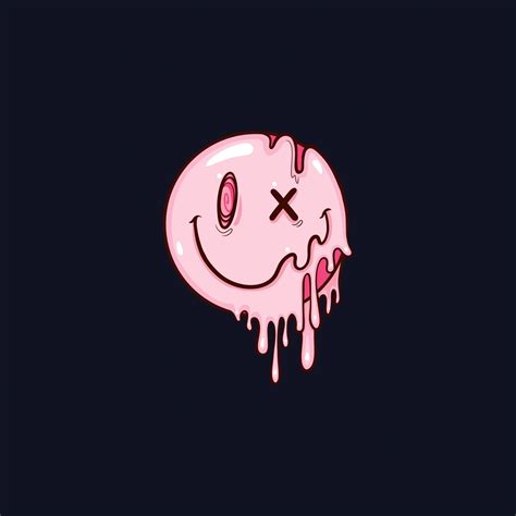 Drippy Smiley Wallpaper 4K Cute Smiley Melting Smiley