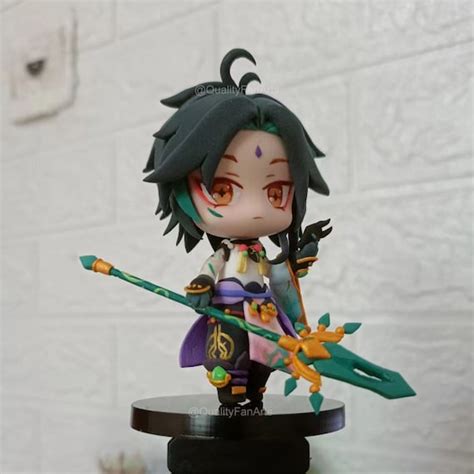 Genshin Impact Xiao Figurine Polymer Clay Figure Of Genshin Etsy