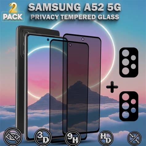 Pack Privacy Samsung A G Sk Rmskydd Pack Linsskydd H Rdat