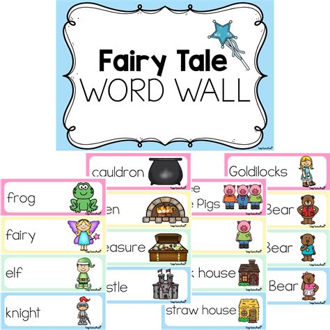 Fairy Tale Word Cards State Fonts Top Teacher