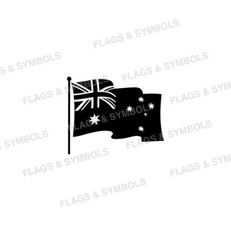 Australia Flag Transparent. Australia Flag Wavy Vector. Australia Flag