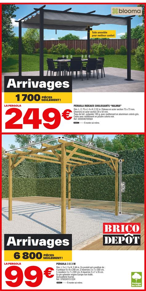 Pergola Brico Depot Catalogues Et Arrivages Brico Depot