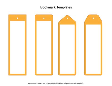 5 Bookmark Templates Formats Examples In Word Excel