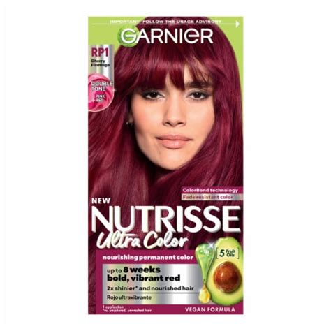 Garnier Nutrisse Ultra Color Permanent Hair Color Rp1 Dark Intense Pink Red Cherry Flamingo 10