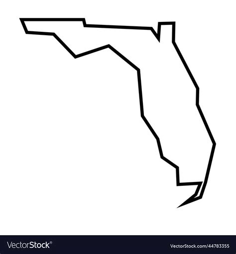 Florida State Map Outline