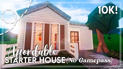 No Gamepass Affordable One Story Starter House I 10k I Bloxburg Build