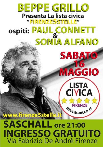 Calma Piatta Dopo La Serata Con Beppe Grillo Al Saschall Di Maggio A