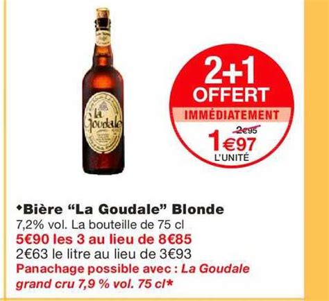 Promo Bi Re La Goudale Blonde Chez Monoprix Icatalogue Fr