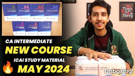 Ca Intermediate New Course Icai Study Material May Unboxing