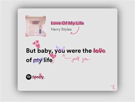 Love Of My Life Harry Styles Harrys House Spotify Lyrics Aesthetic