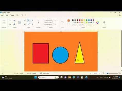 Дигитална бојанка (PAINT) - Бојимо облике - YouTube
