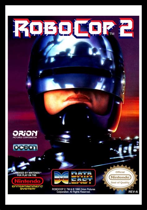 Nes Robocop 2 Poster Retro Game Cases 🕹️