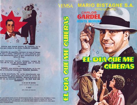 El Día Que Me Quieras Vhs Original Movie Carlos Gardel Almadetango