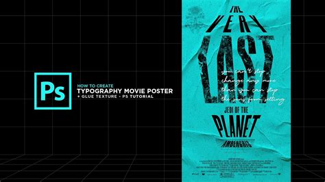 How To Create Typography Movie Poster Photoshop Tutorial YouTube